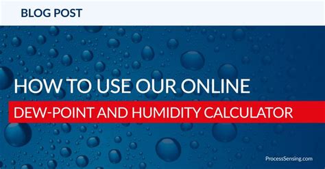 michell instruments dew point calculator